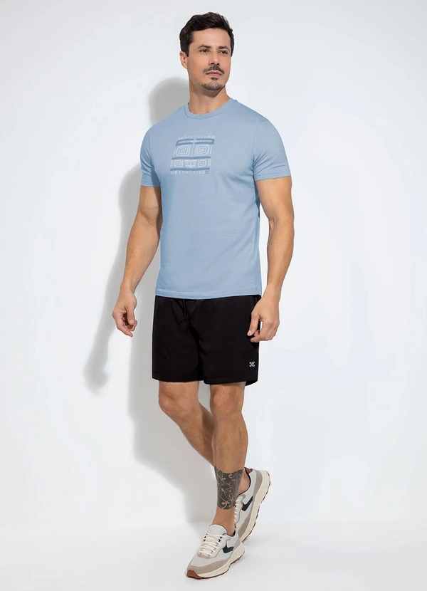 Exco - Camiseta em Algodão Azul 4