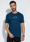 Exco - Camiseta em Algodão Branco  - variação: Azul