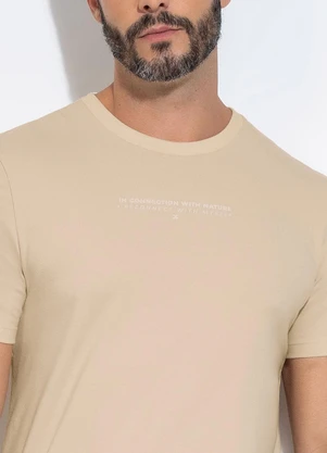 Exco - Camiseta em Algodão Bege - EXCO