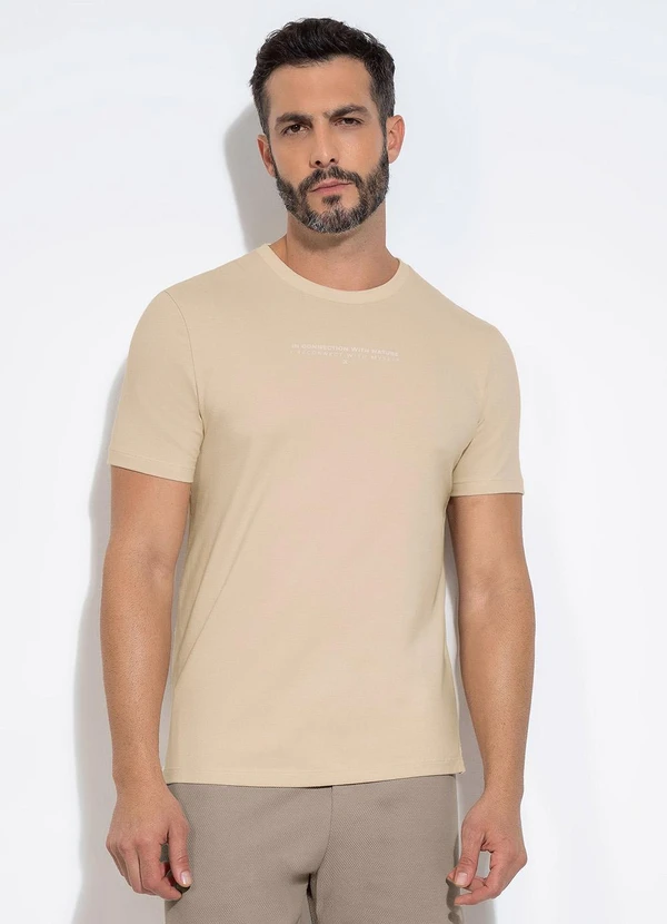 Exco - Camiseta em Algodão Bege