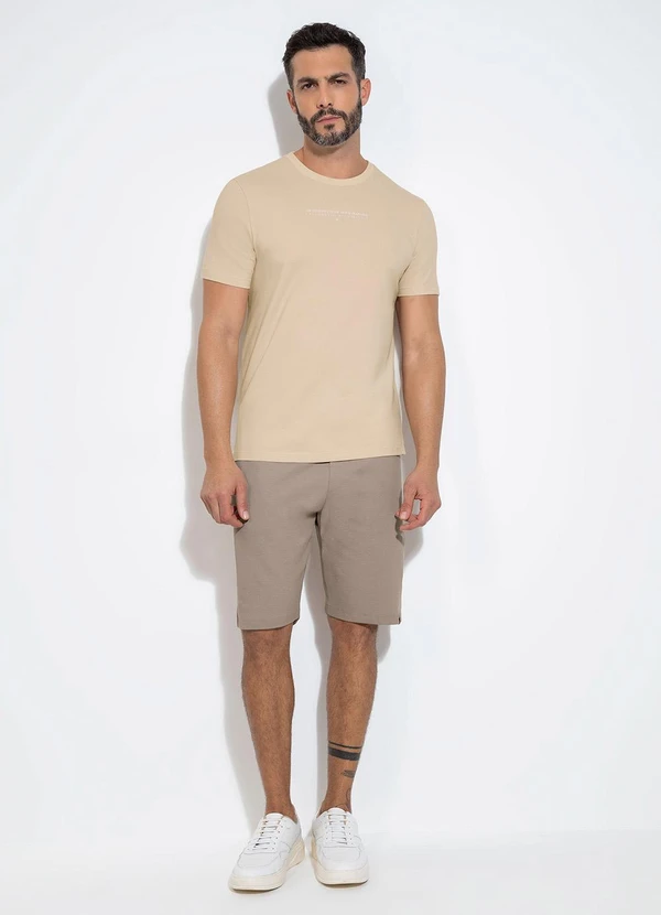 Exco - Camiseta em Algodão Bege 3