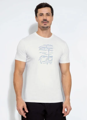 Exco - Camiseta em Algodão Branco  - EXCO