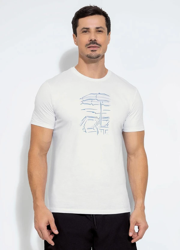 Exco - Camiseta em Algodão Branco 