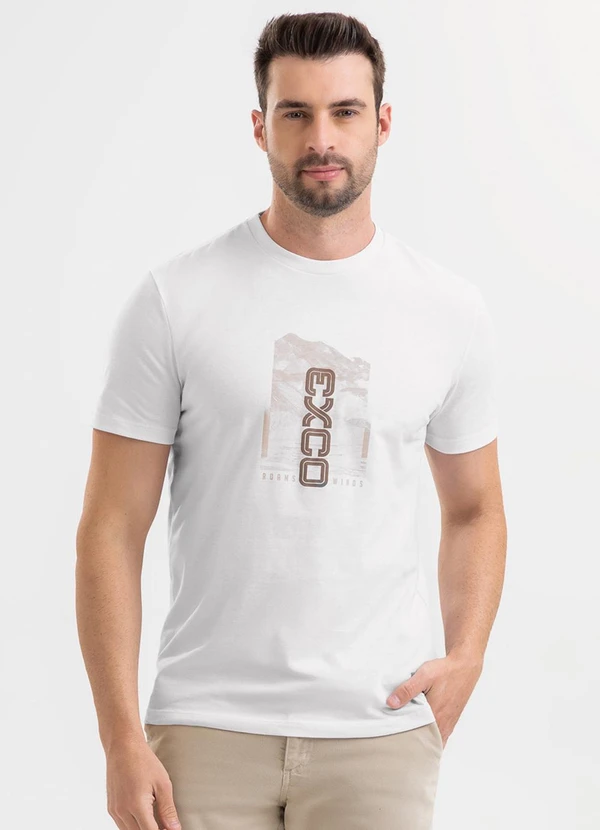 Exco - Camiseta em Algodão Branco