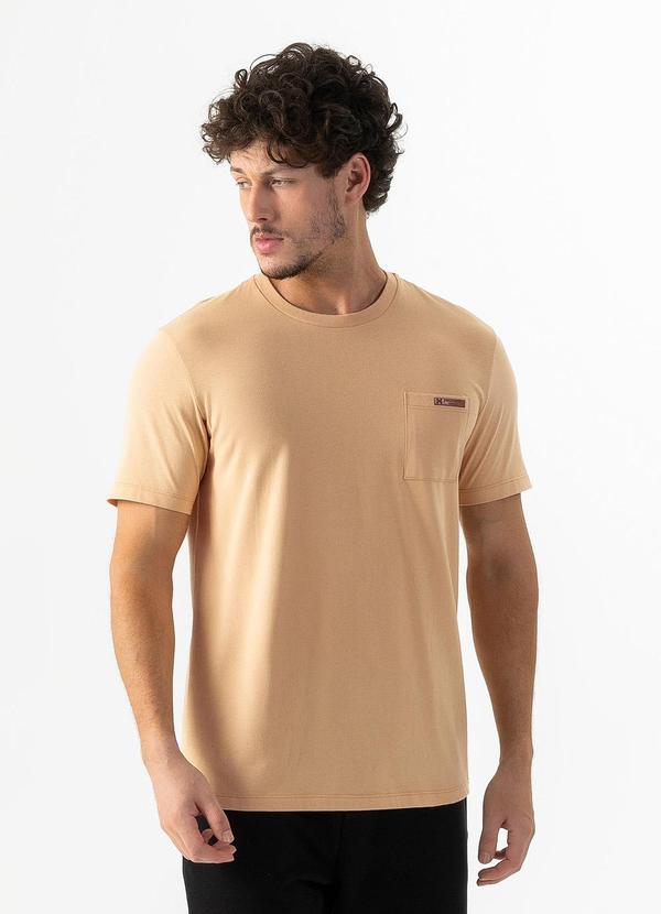 Exco - Camiseta em Algodão Caramelo
