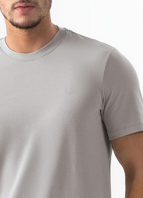 Exco - Camiseta em Algodão Cinza Claro 3