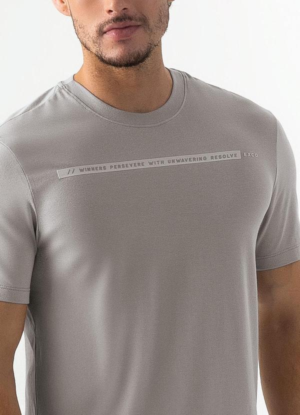 Exco - Camiseta em Algodão Cinza Claro 3