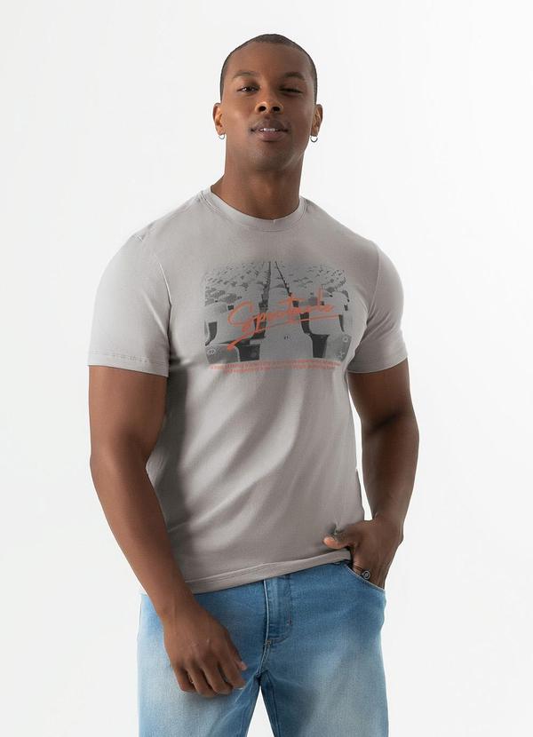 Exco - Camiseta em Algodão Cinza Claro 1