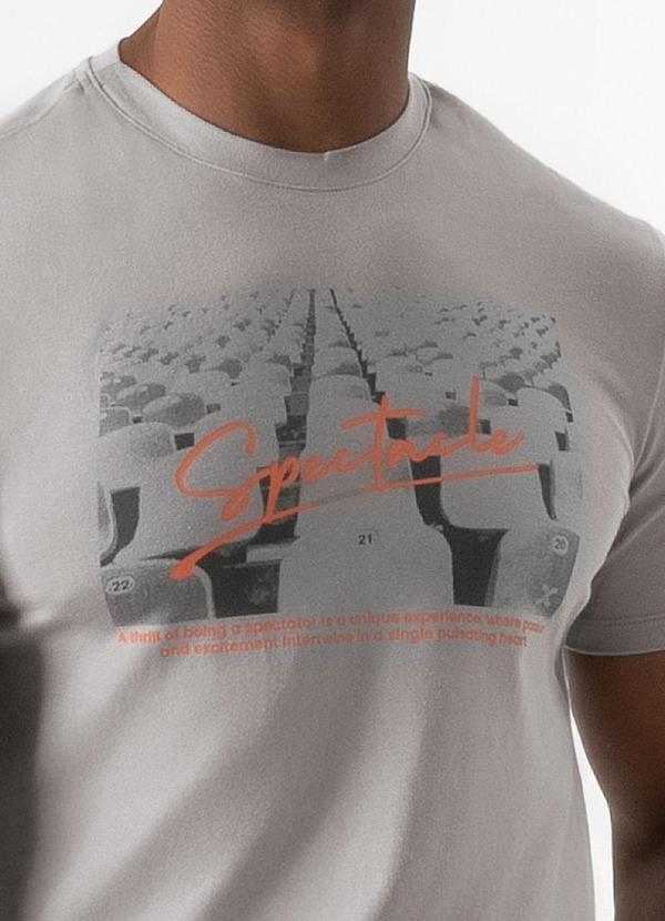 Exco - Camiseta em Algodão Cinza Claro 3