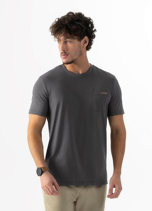 Exco - Camiseta em Algodão Cinza Escuro