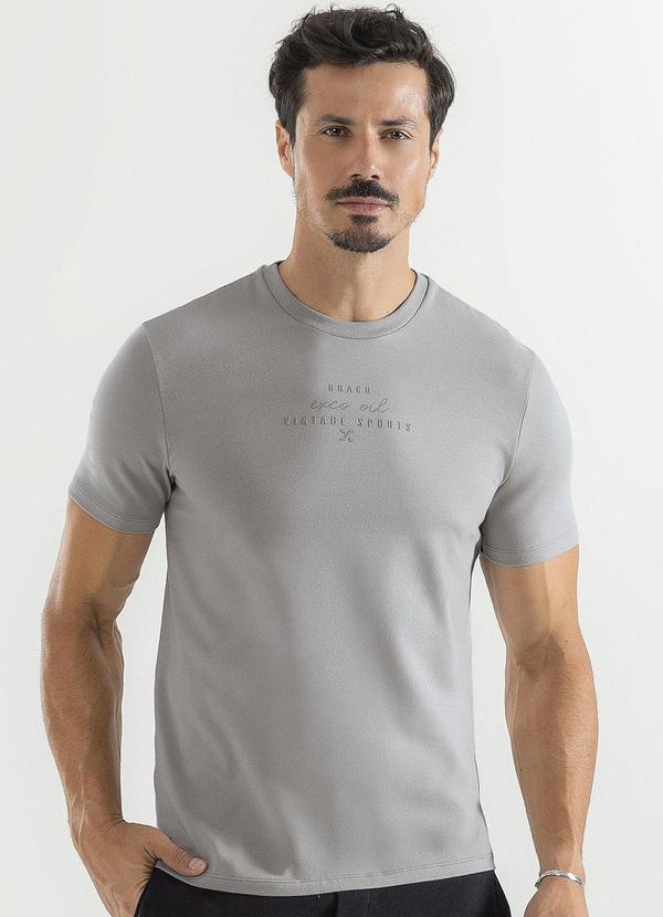 Exco - Camiseta em Algodão Cinza