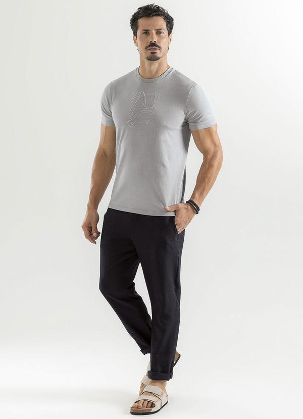 Exco - Camiseta em Algodão Cinza 3