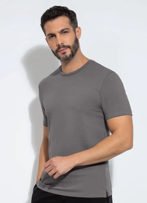 Exco - Camiseta em Algodão Cinza - EXCO