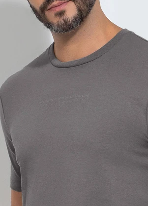 Exco - Camiseta em Algodão Cinza - EXCO