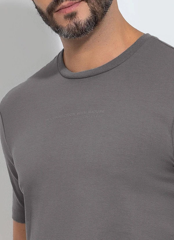 Exco - Camiseta em Algodão Cinza 2