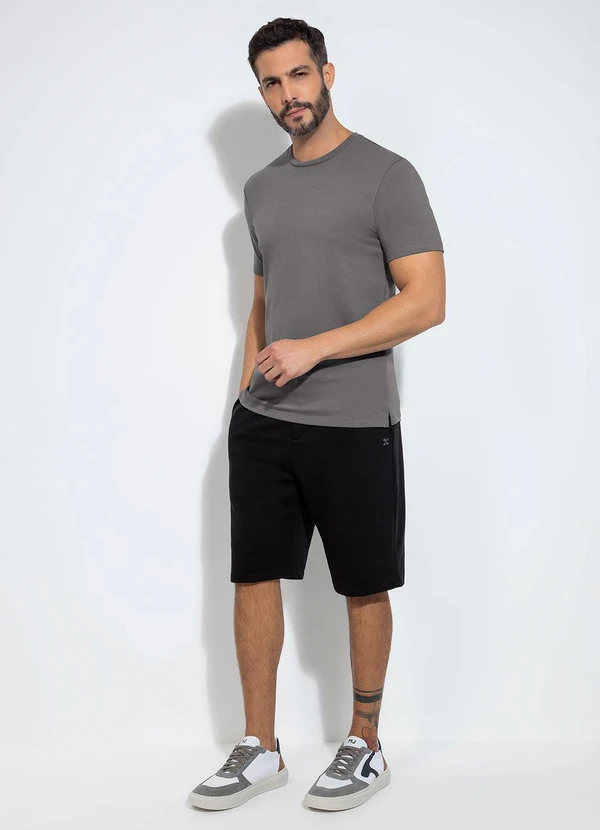 Exco - Camiseta em Algodão Cinza 3