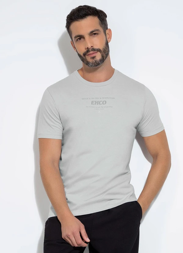 Exco - Camiseta em Algodão Cinza