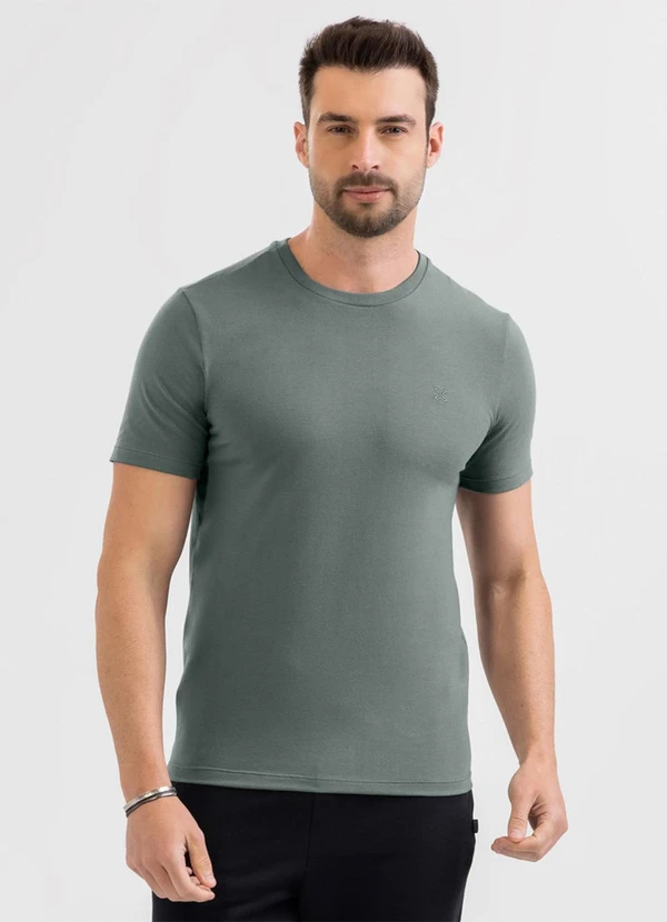 Exco - Camiseta em Algodão Cinza