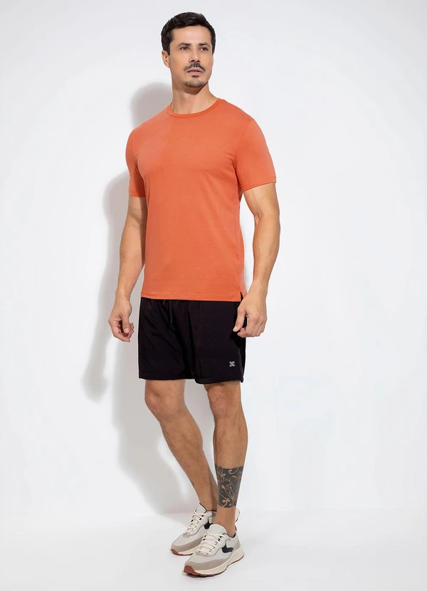 Exco - Camiseta em Algodão Laranja 4