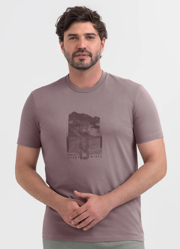 Exco - Camiseta em Algodão Lilás