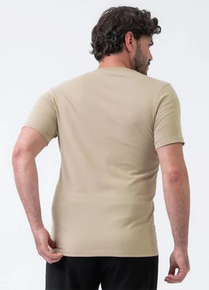 Exco - Camiseta em Algodão Marrom Claro - EXCO