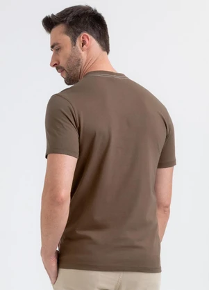 Exco - Camiseta em Algodão Marrom Escuro - EXCO