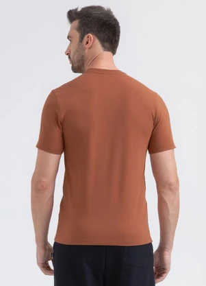 Exco - Camiseta em Algodão Marrom - EXCO