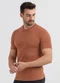 Exco - Camiseta em Algodão Marrom Claro - variação: Marrom