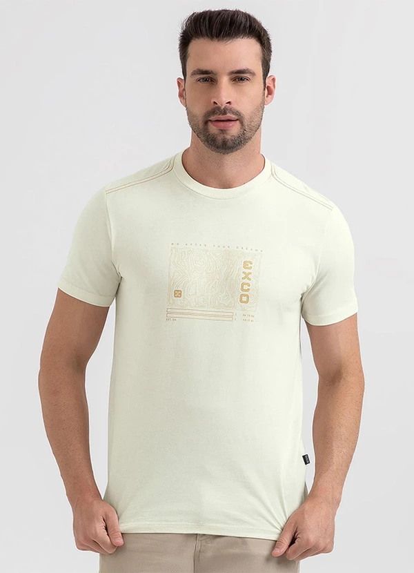 Exco - Camiseta em Algodão Off White
