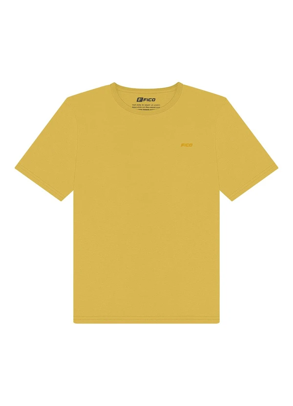 Fico - Camiseta em Algodão Penteado Amarelo