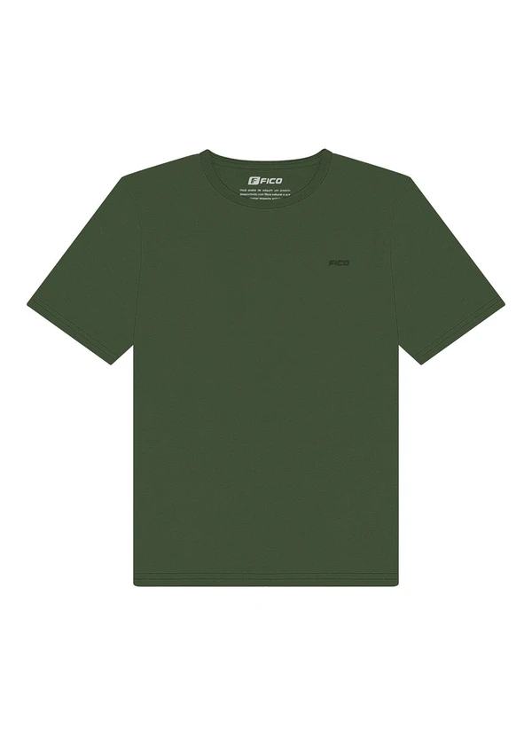Fico - Camiseta em Algodão Penteado Verde