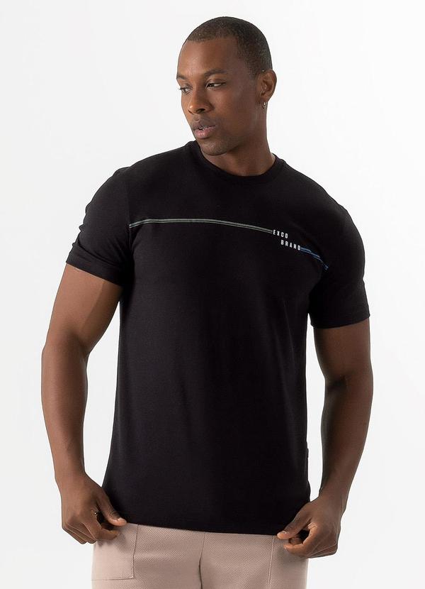 Exco - Camiseta em Algodão Preto