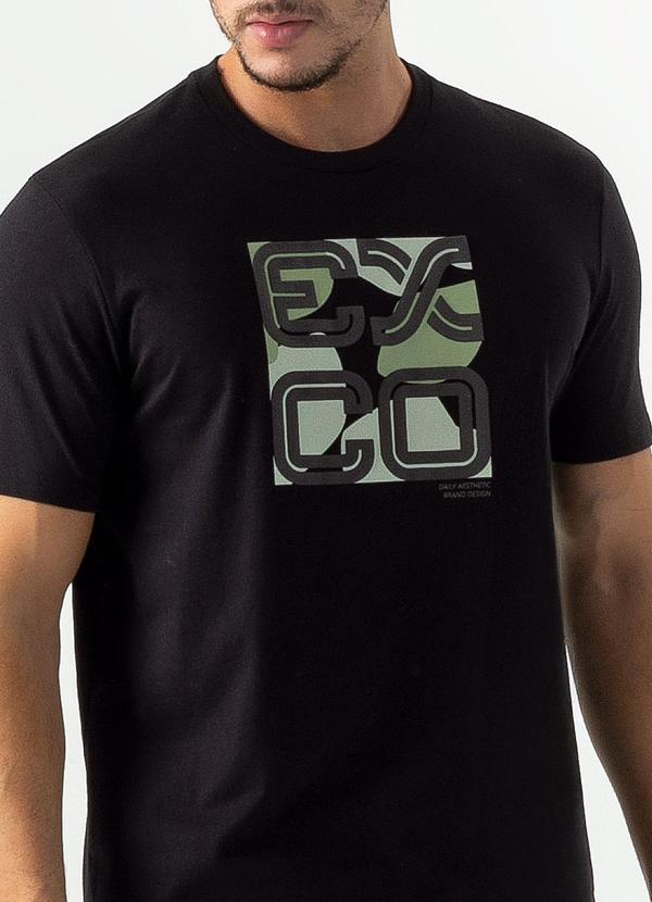 Exco - Camiseta em Algodão Preto 3