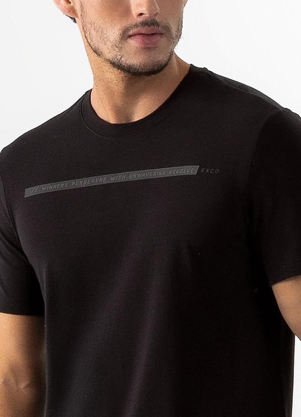 Exco - Camiseta em Algodão Preto 3