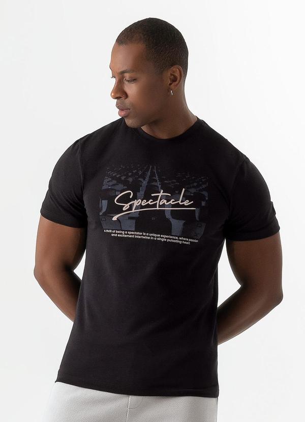 Exco - Camiseta em Algodão Preto