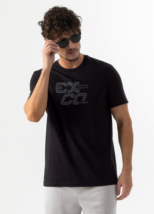 Exco - Camiseta em Algodão Preto 1