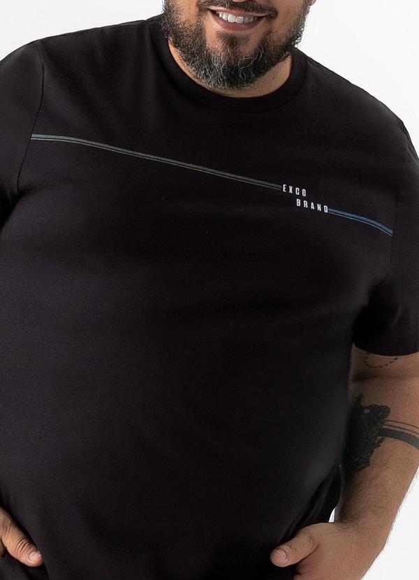 Exco - Camiseta em Algodão Preto 3
