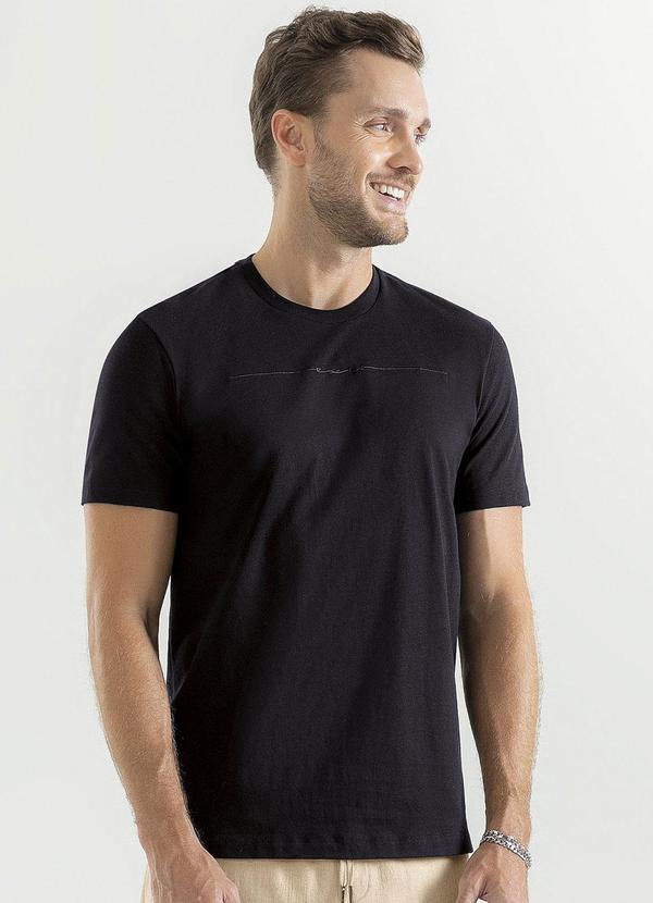 Exco - Camiseta em Algodão Preto