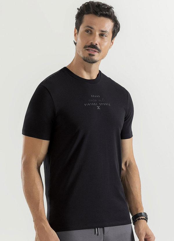 Exco - Camiseta em Algodão Preto