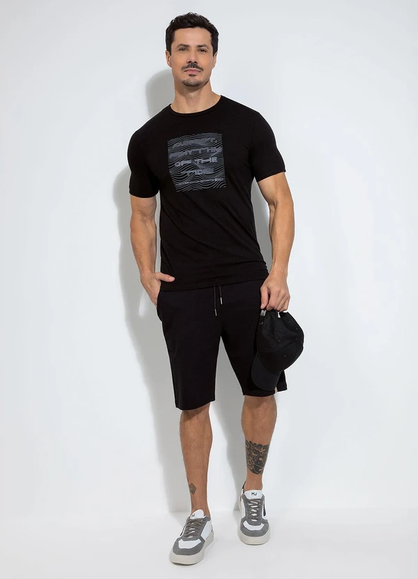 Exco - Camiseta em Algodão Preto 3