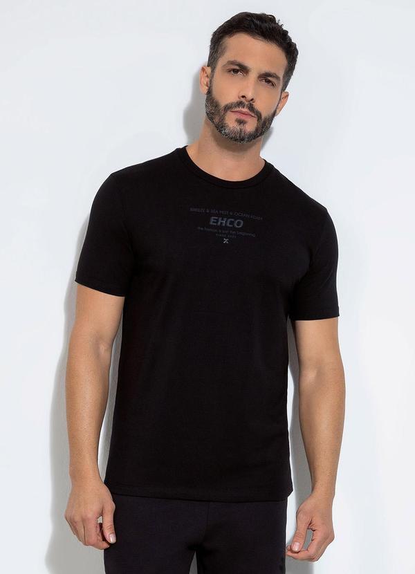 Exco - Camiseta em Algodão Preto 1