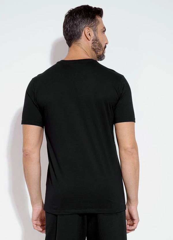 Exco - Camiseta em Algodão Preto 2