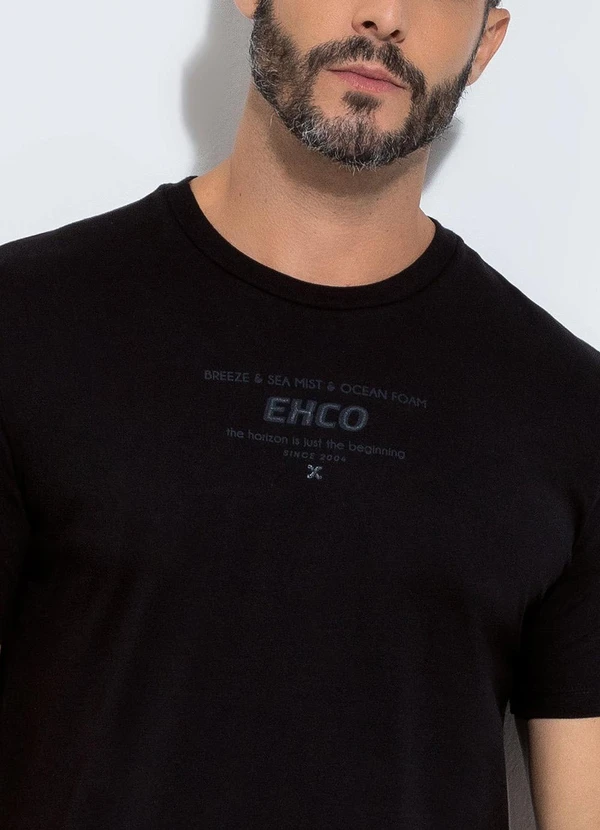 Exco - Camiseta em Algodão Preto 3