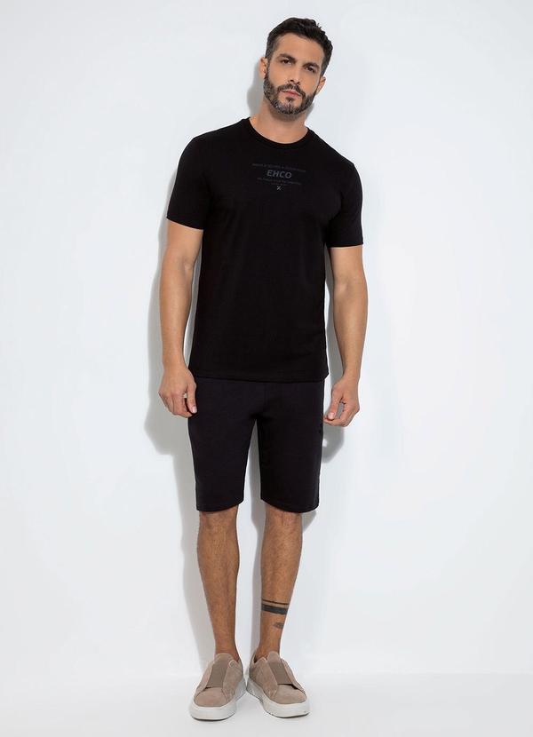 Exco - Camiseta em Algodão Preto 4