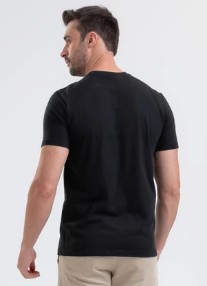 Exco - Camiseta em Algodão Preto - EXCO