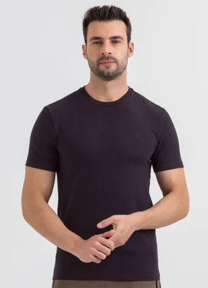 Exco - Camiseta em Algodão Preto - EXCO