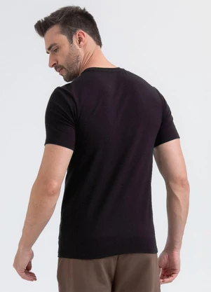 Exco - Camiseta em Algodão Preto - EXCO