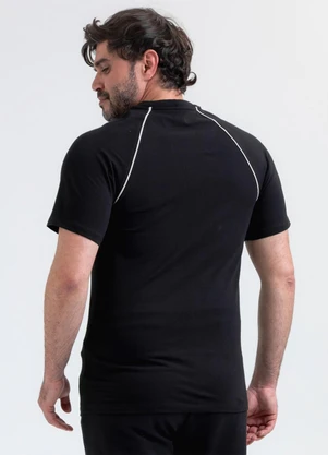 Exco - Camiseta em Algodão Preto - EXCO