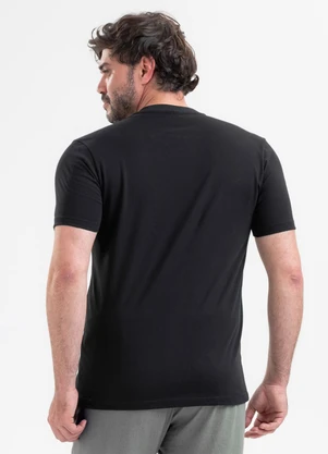 Exco - Camiseta em Algodão Preto - EXCO