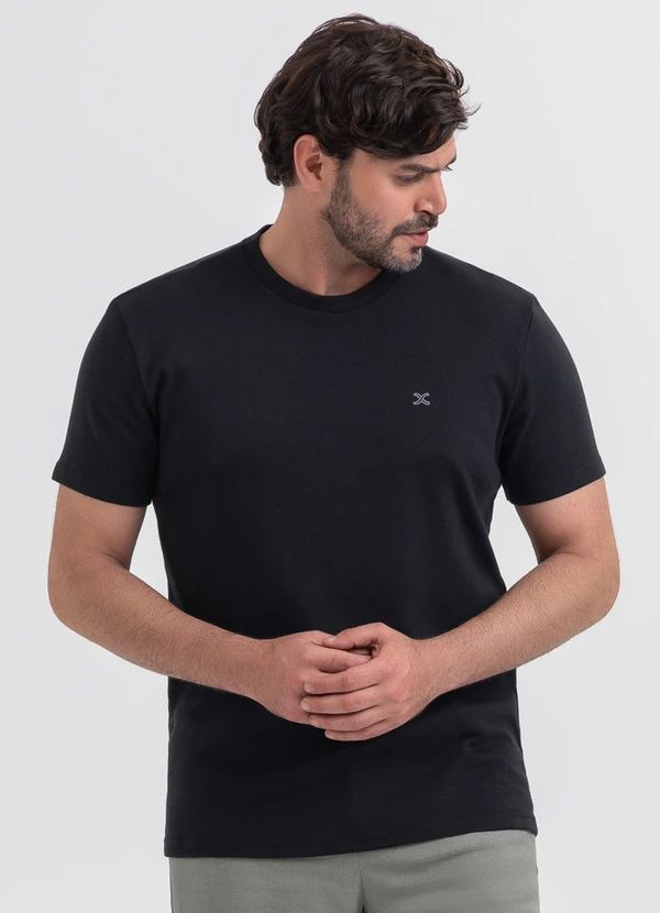 Exco-oil - Camiseta em Algodão Preto